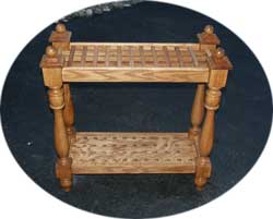 Custom Solid Oak Cane Display Rack by Artisans of the Valley
