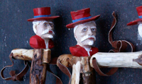 Colonel Rebel - Ole Miss Walking Stick custom made Artisans of the Valley Stanley D. Saperstein